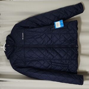 Women's copper crest hooded jacket woth hood dark nocturnal